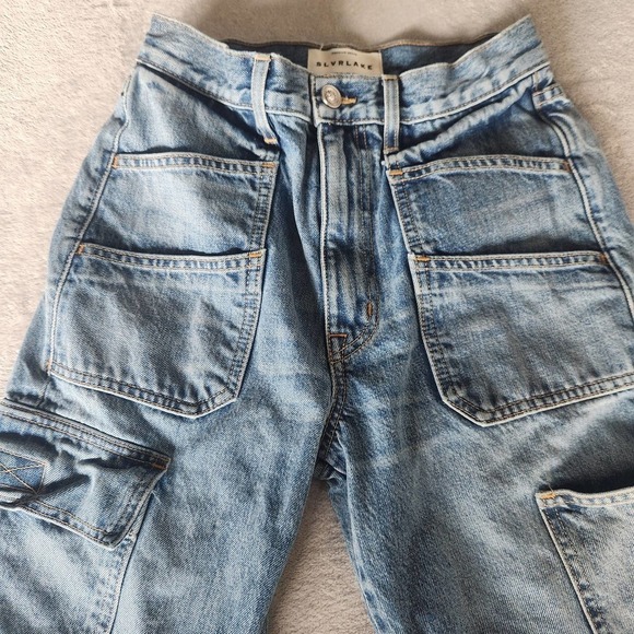 SLVRLAKE Savior High RiseCargo Jeans Size 26 - Picture 6 of 16